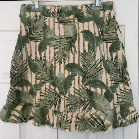 Show Me Your Mumu | Mumu Blue Kai Skirt in Bamboo Palm - Picture 6 of 10